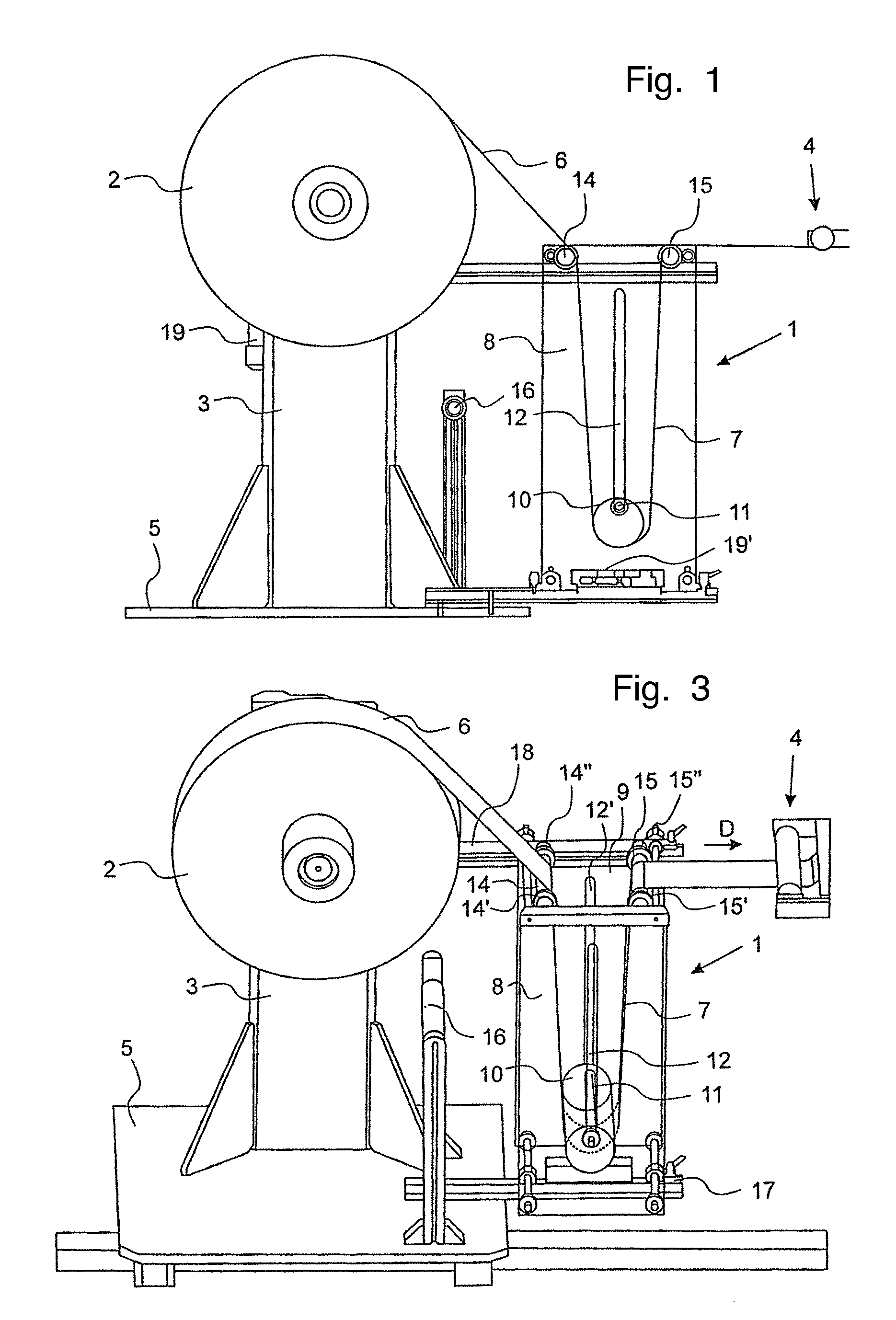 Arrangement for forming a band loop and method and device for manufacturing peel-off lids