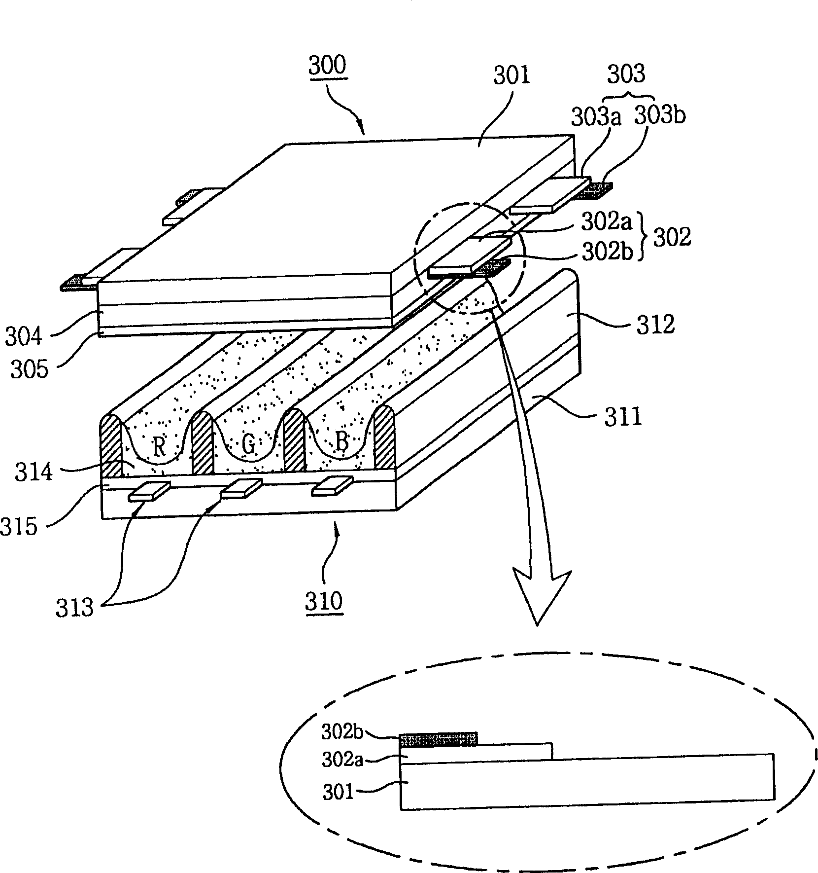 Plasma display panel and method producing same