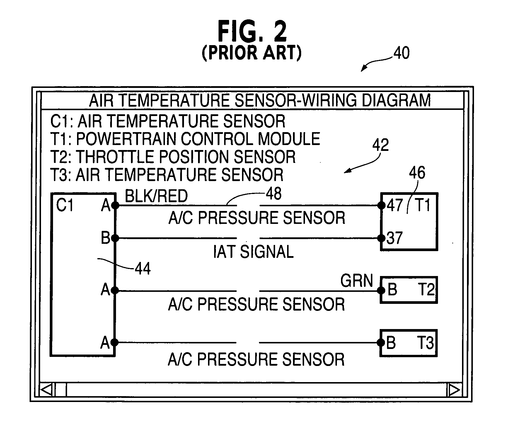 Wiring diagram with wire colors