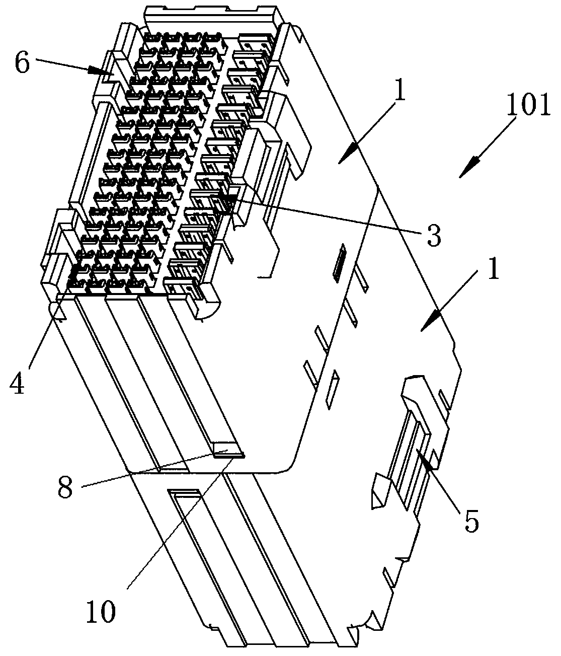 Adapter connector housing and adapter connector