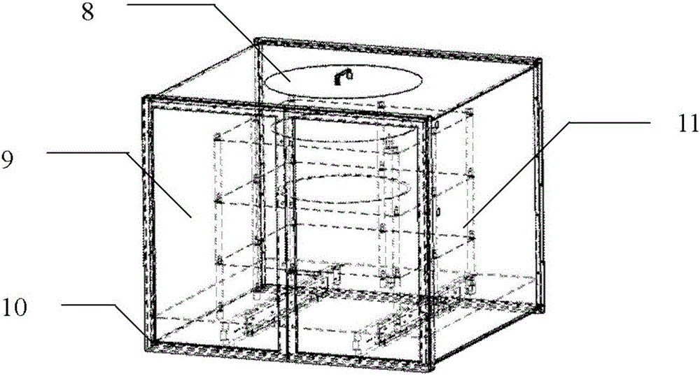 Automatic calibration device of static electric field sensor and calibration method thereof