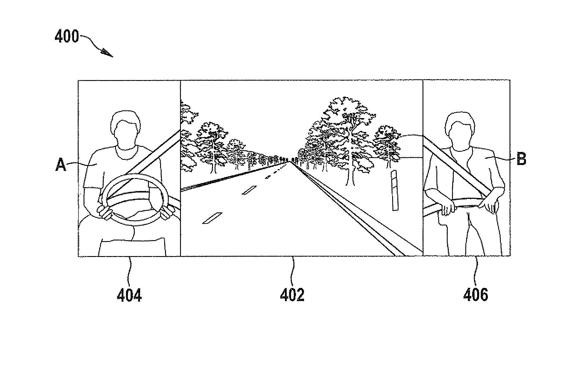 Device and method for directing radiation in the direction of an optical element of an image sensing device of a vehicle