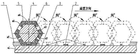 Regular polygonal cylinder anode and method for preparing large-area metal microstructure through electrodeposition