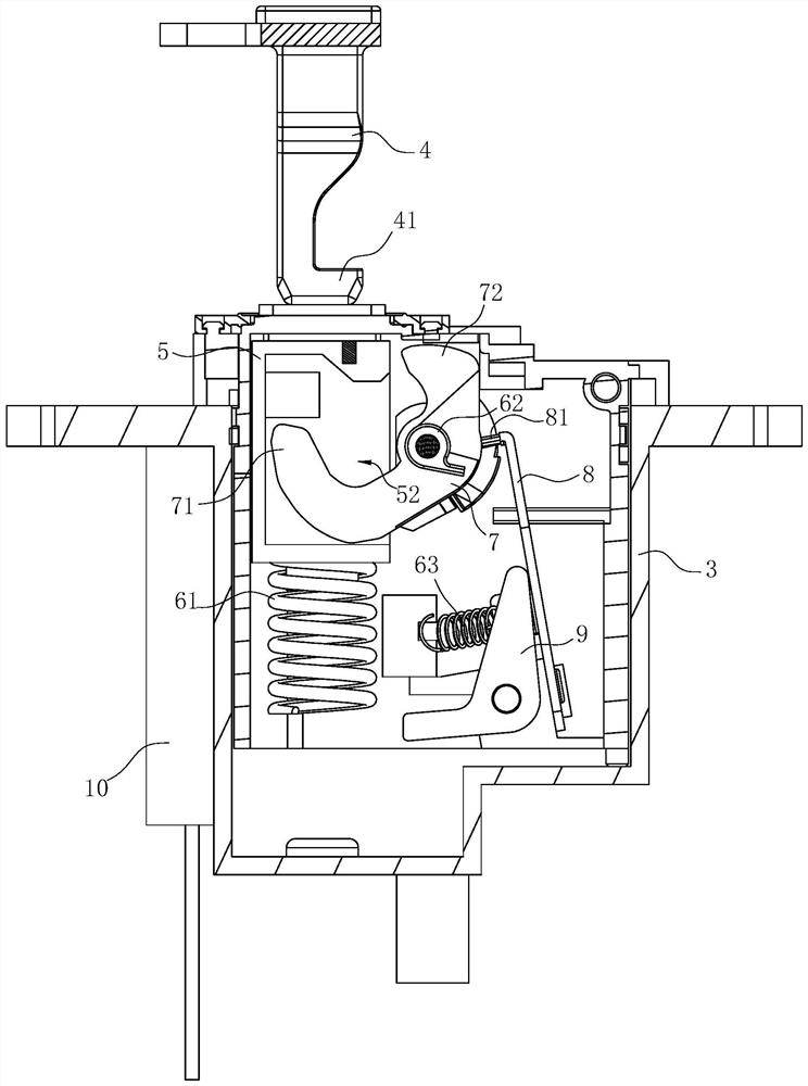 A door lock mechanism for electrical appliances and a dishwasher with the door lock mechanism