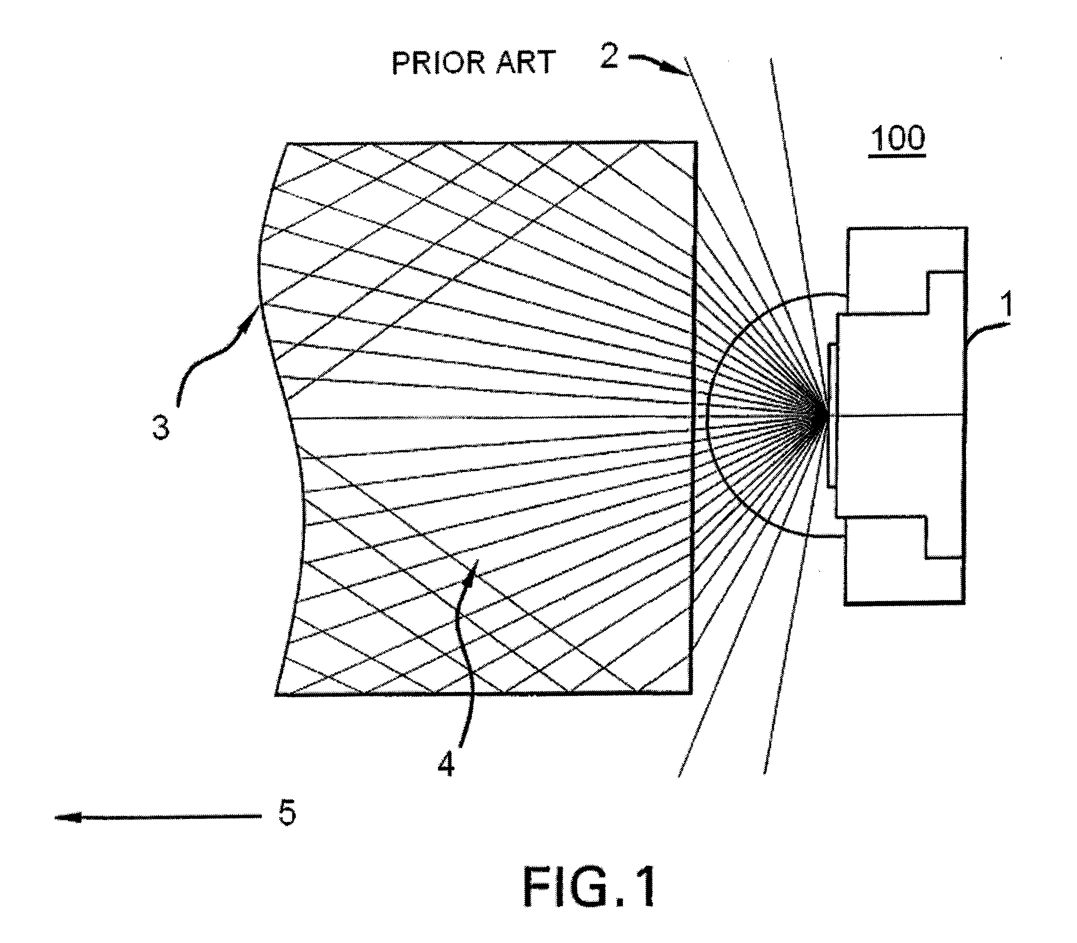 Dental illumination device with single or multiple total internal reflectors (TIR)