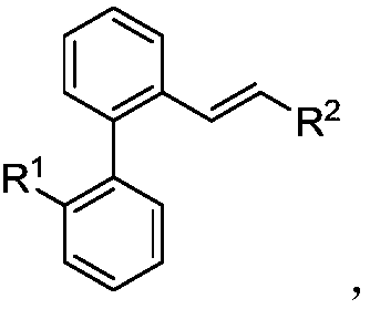 Preparation method of difunctional biphenyl compound modified by alkyl and alkenyl