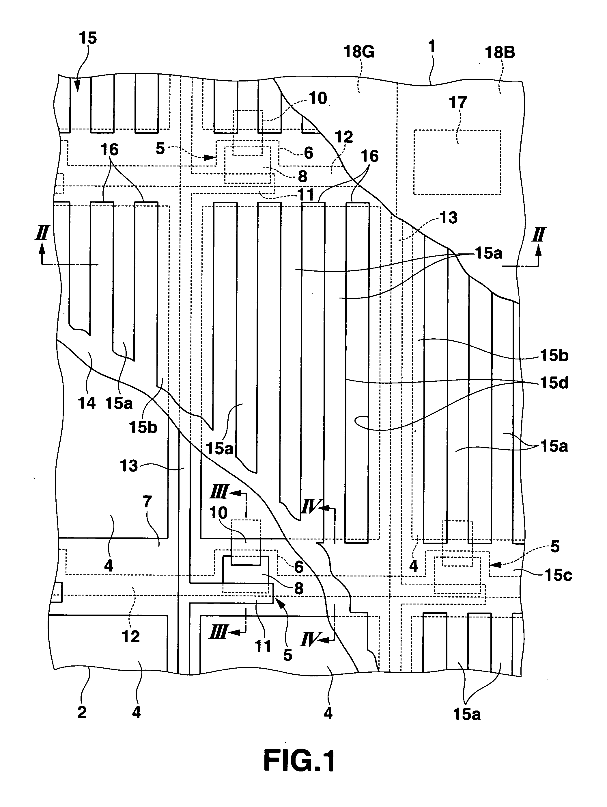 Liquid crystal display apparatus which performs display by using electric field in direction substantially parallel with substrate surfaces to control alignment direction of liquid crystal molecules