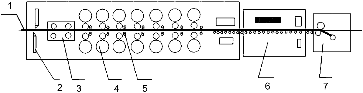 Energy-saving type sectional rack water collecting tube device and control method thereof