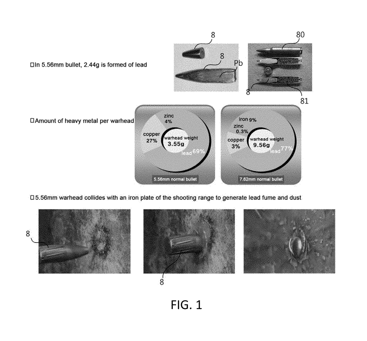 Bullet collecting box capable of stacking and installing, and bullet collecting system for preventing occurrence of lead fume in indoor shooting range using the bullet collecting box