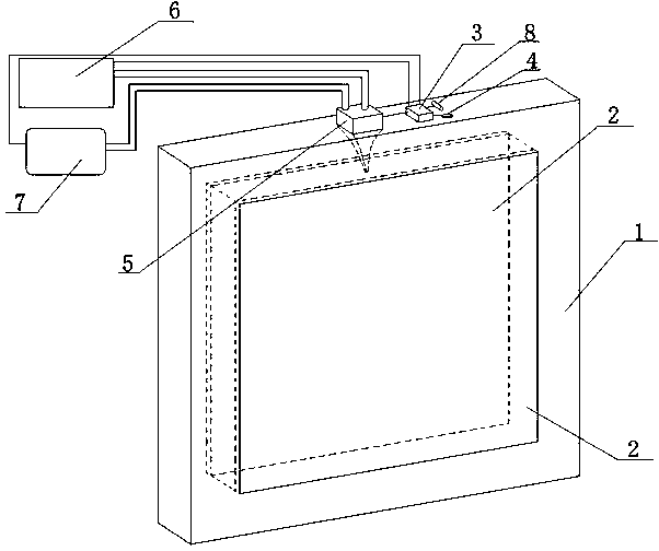 Intelligent electronically-controlled double-layer glass window