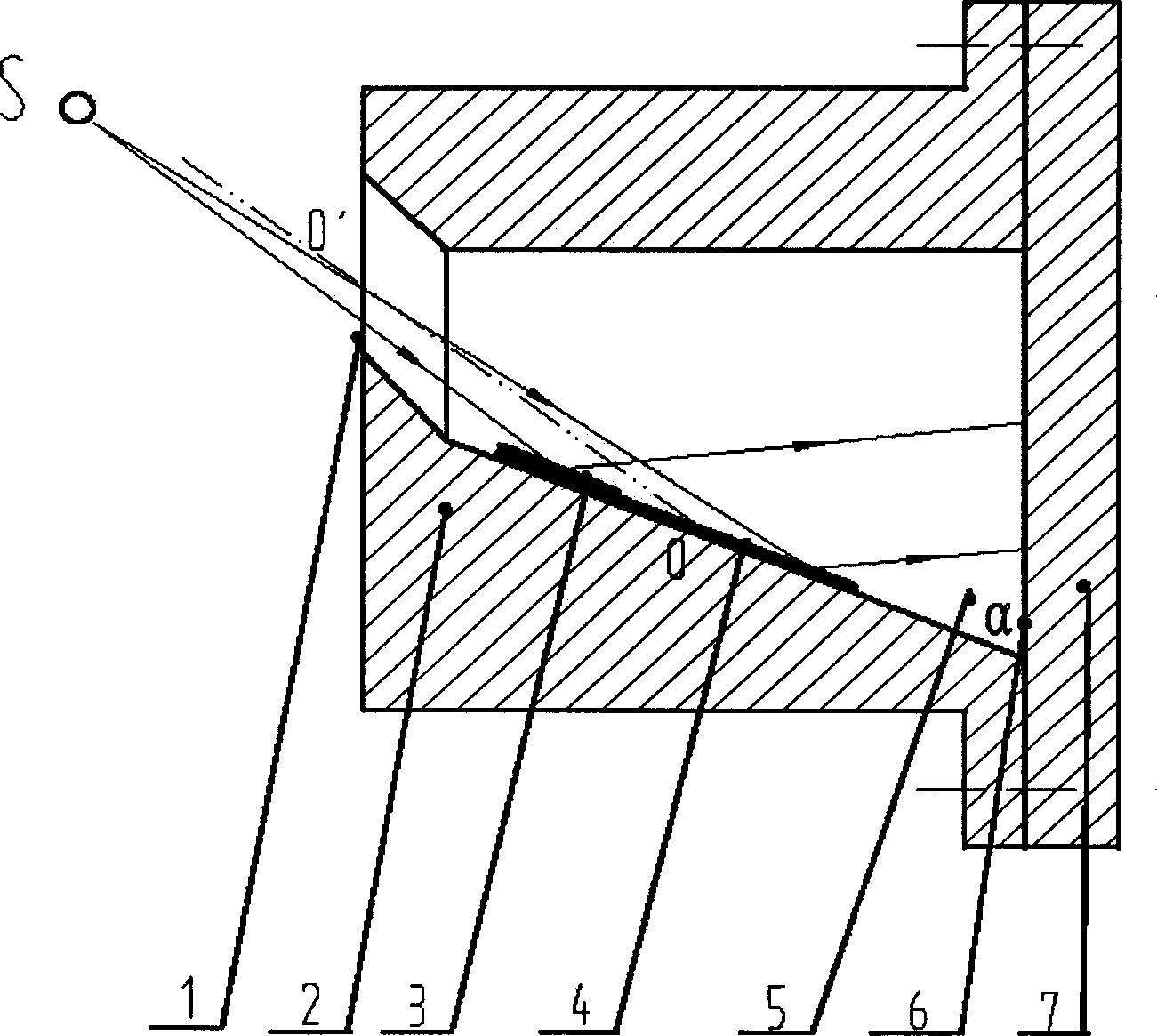 Planar crystal spectrometer capable of calibrating wave length of spectral line directly