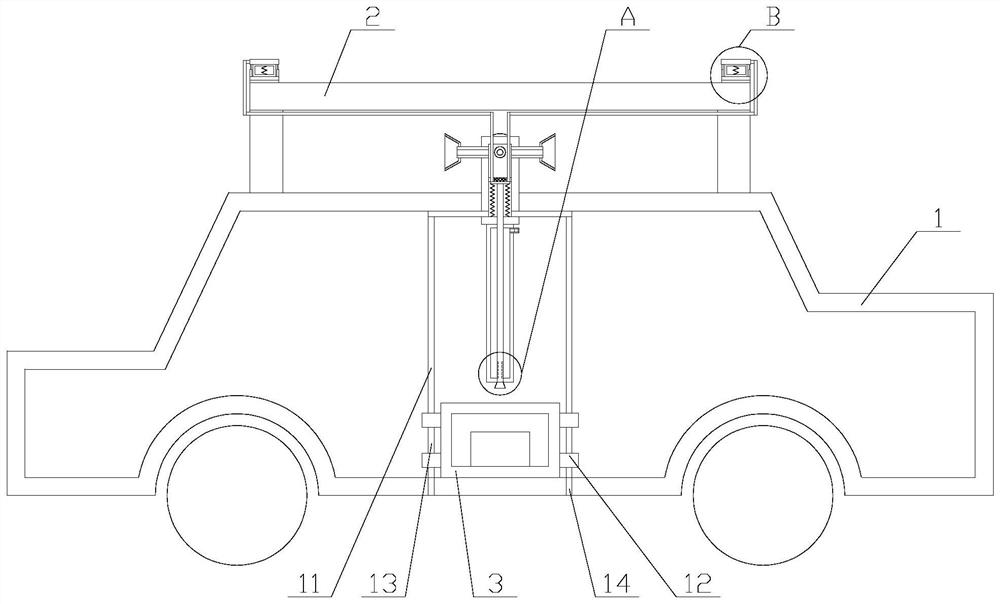 New energy automobile with heat dissipation function