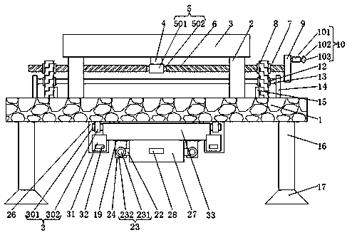 Debris automatic recovery processing device for robot grinding