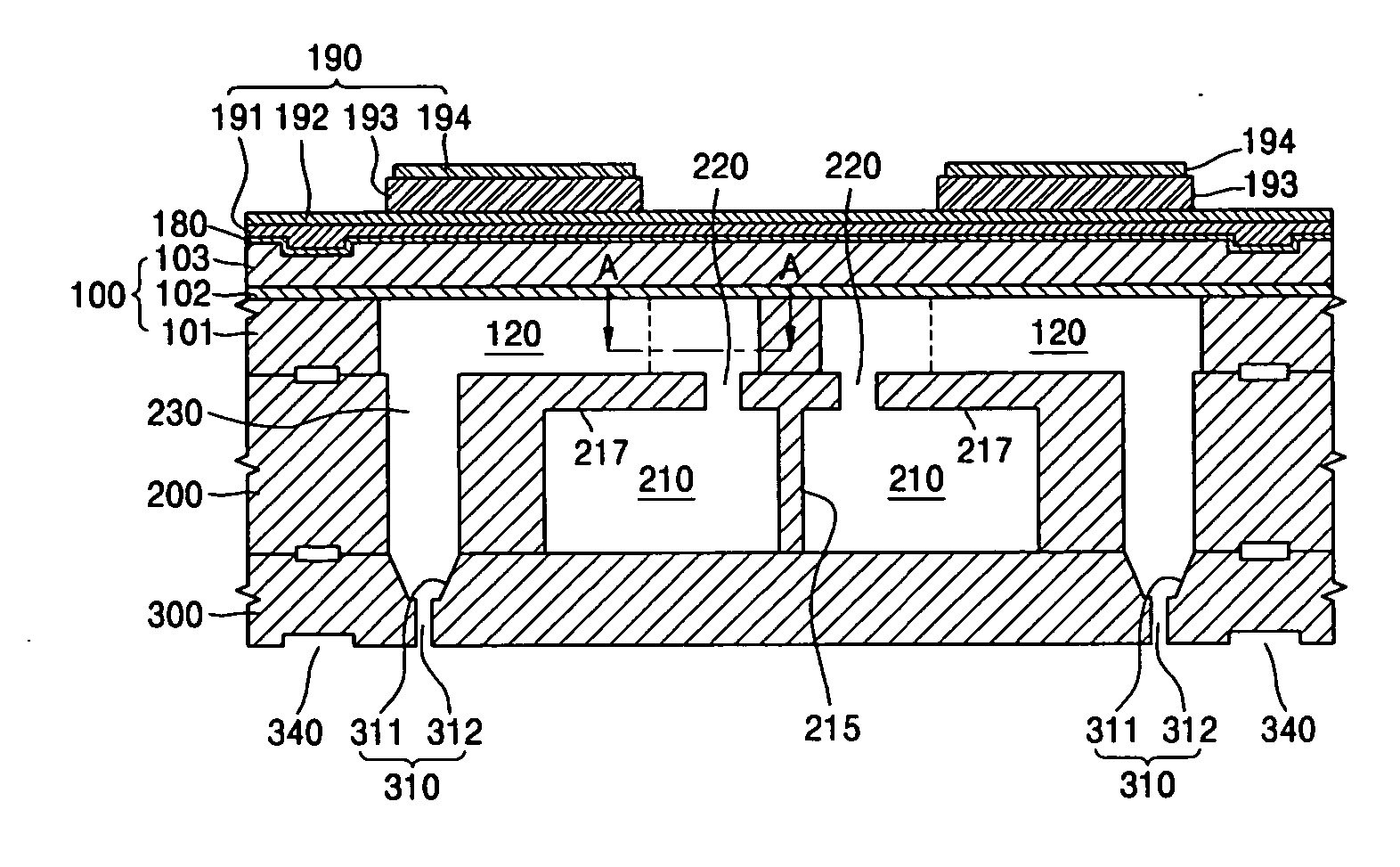 Piezoelectric inkjet printhead and method of manufacturing the same