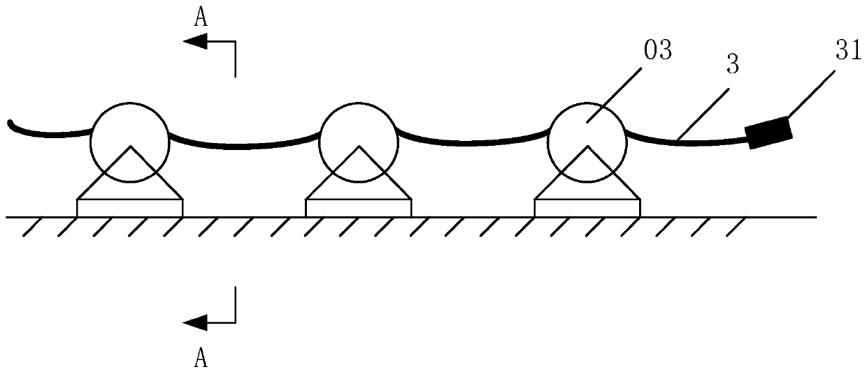 Beam end installation method of stay cable