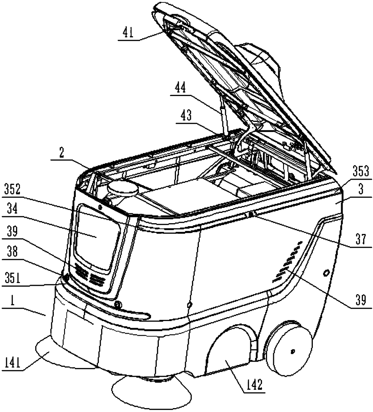 Unmanned street sweeper