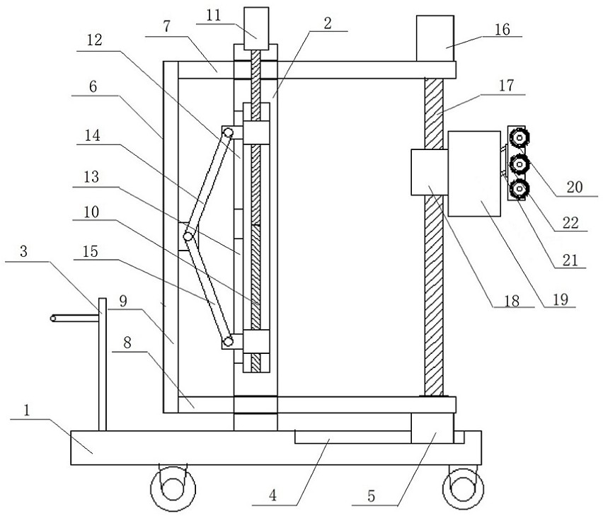 Wall skin removing device for building construction