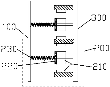 Arrayed transverse negative stiffness vibration damper