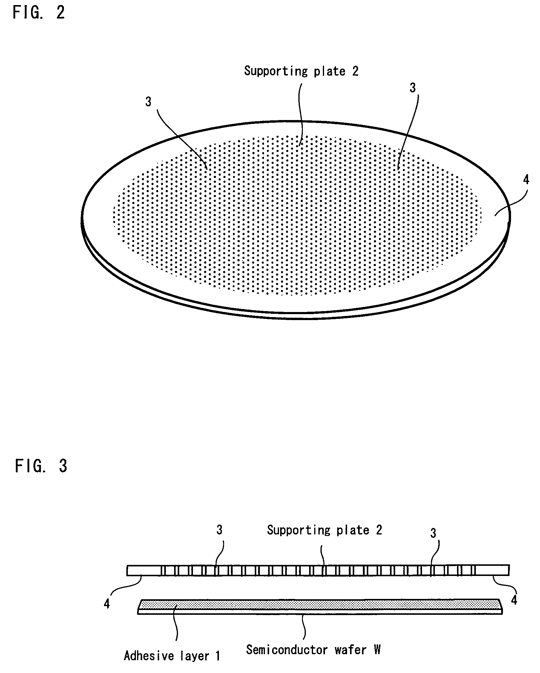 Substrate supporting plate and stripping method for supporting plate