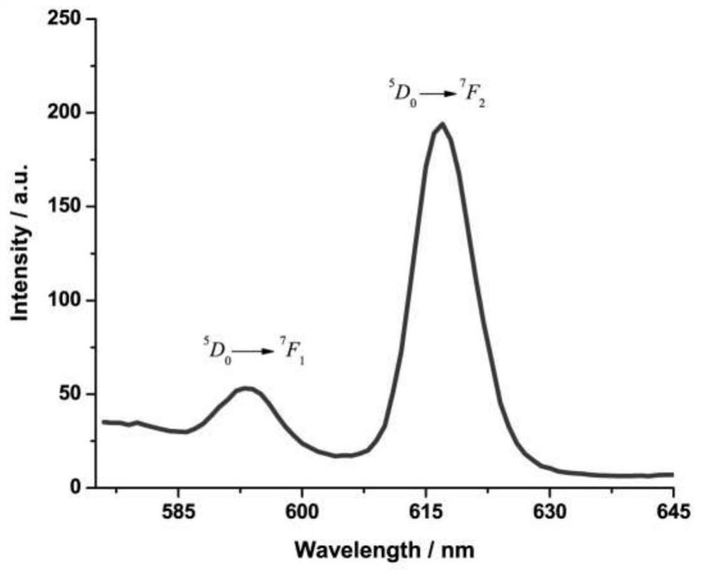 A kind of network structure rare earth europium (iii) coordination polymer and its preparation method and application