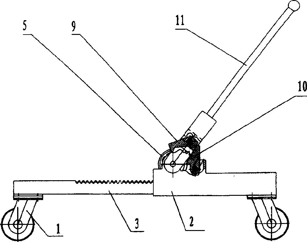 Apparatus for freely moving vehicle