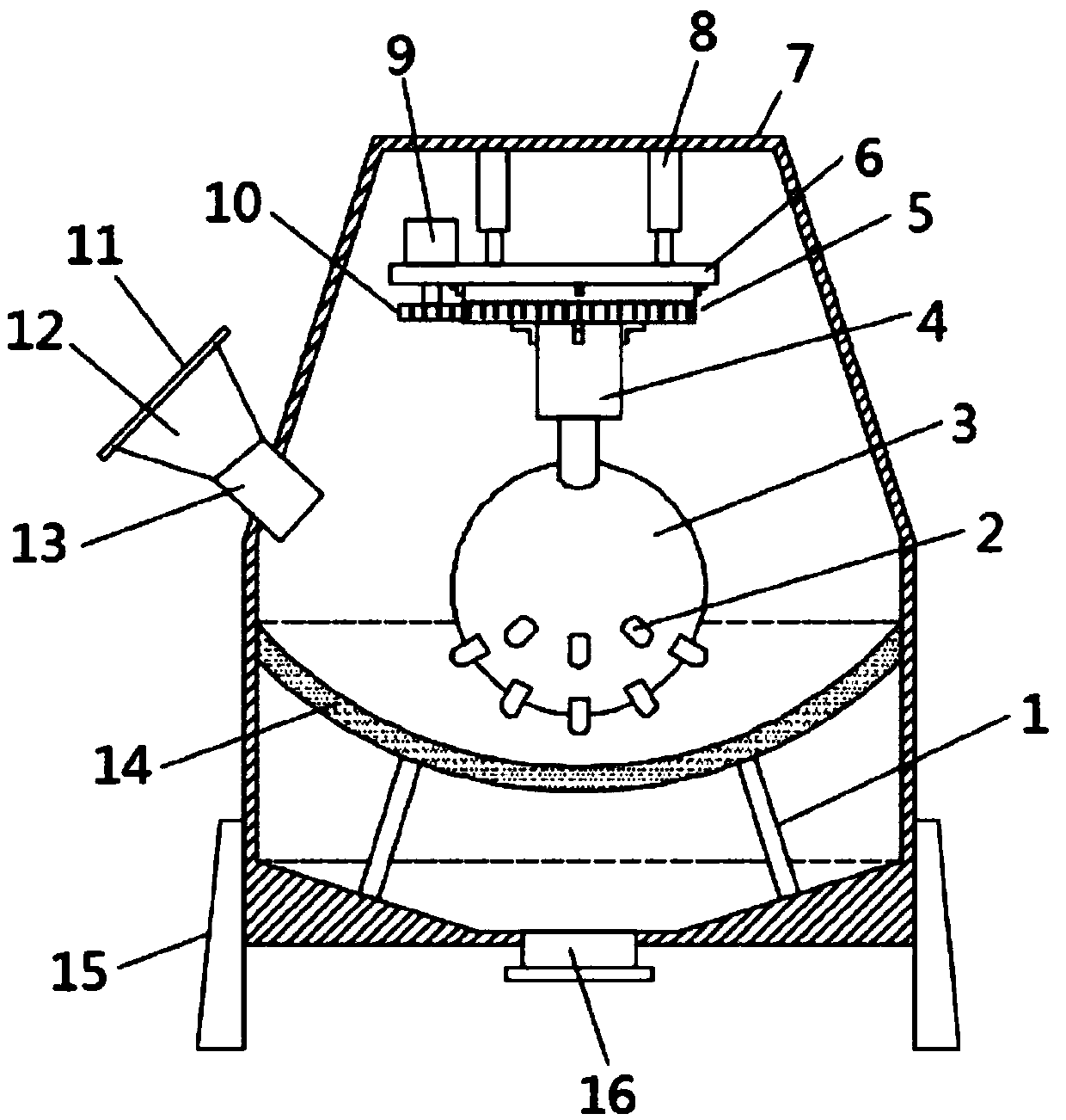 Dismantled waste gypsum refining treatment device for orthopedics department