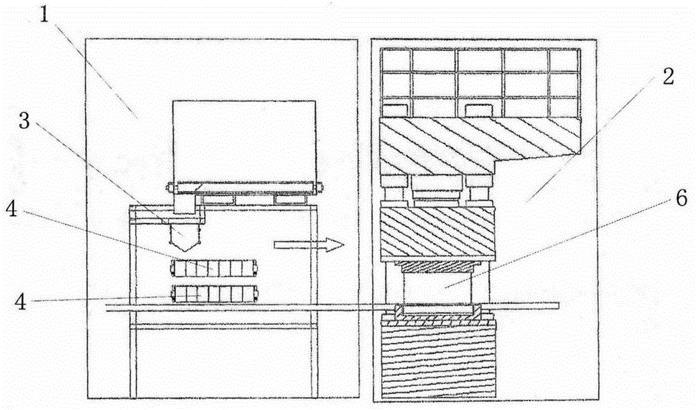 Pressing device for floors