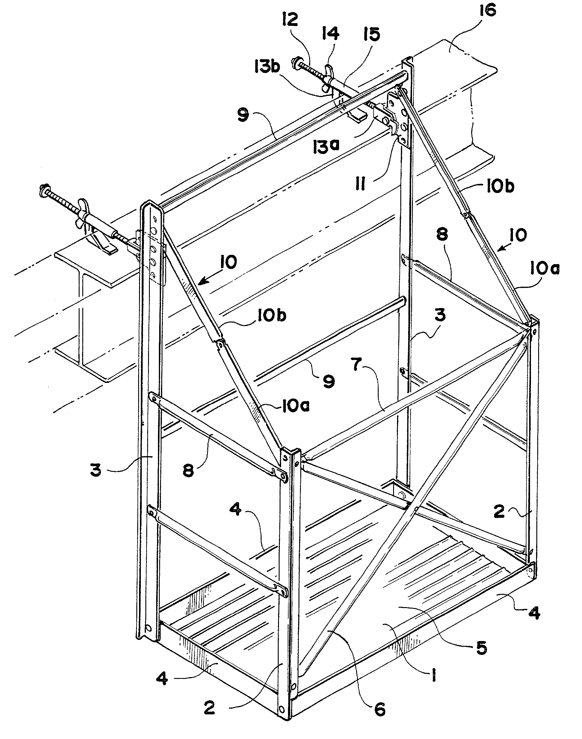 Foldable scaffold device