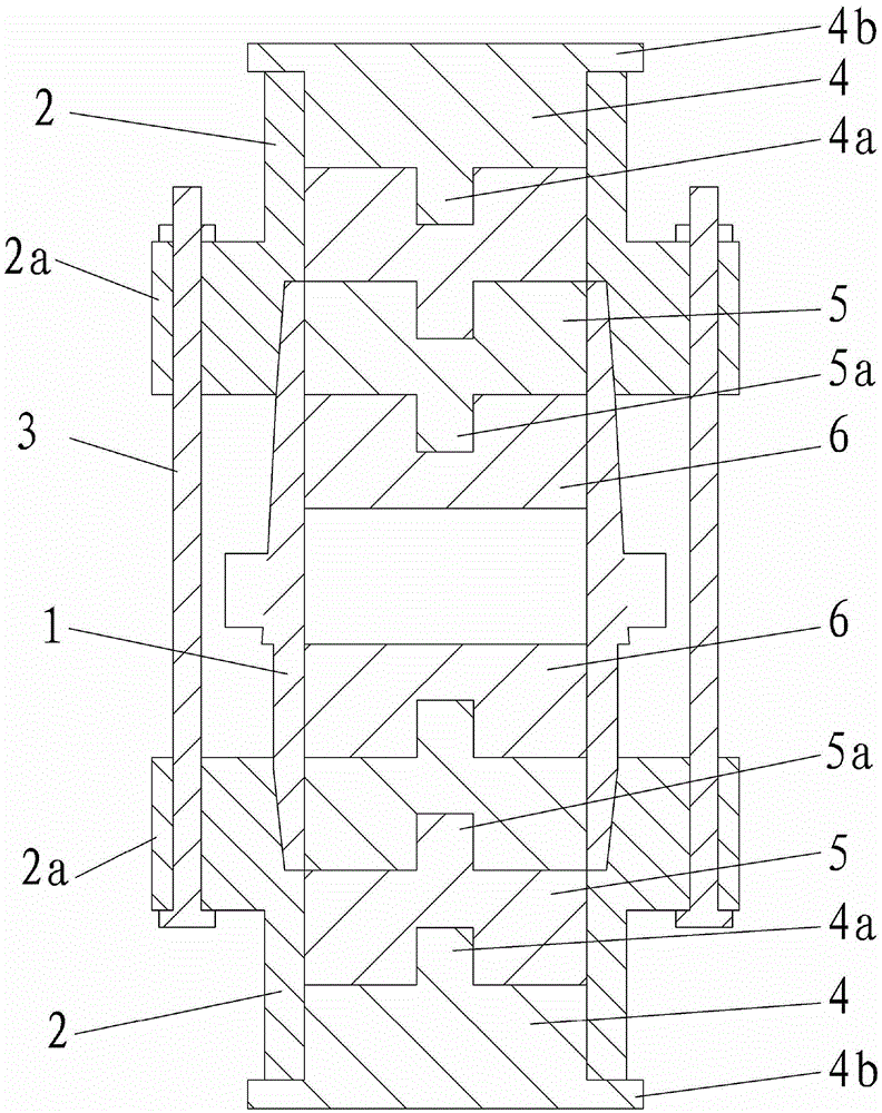 Symmetrical layered sample pressing device and sample preparation method for triaxial test sample preparation