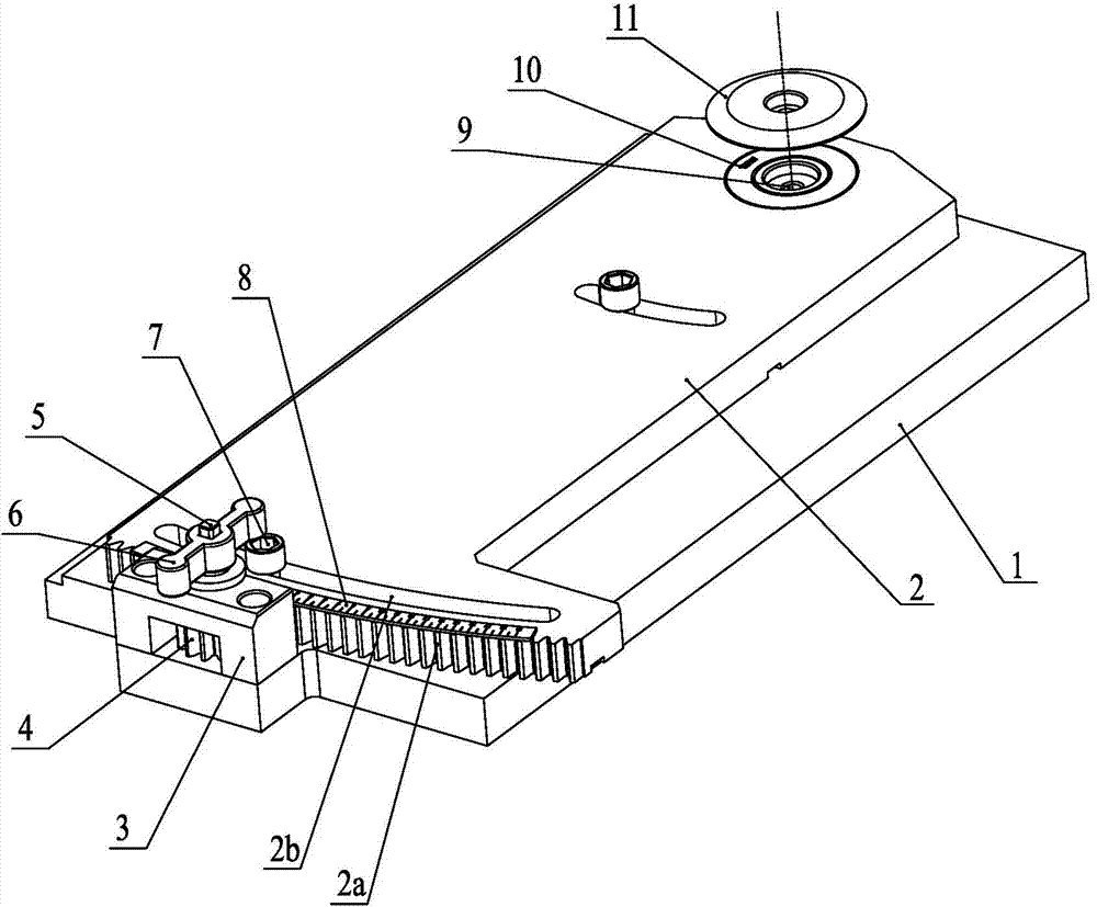 Planar rotary worktable of headstock device