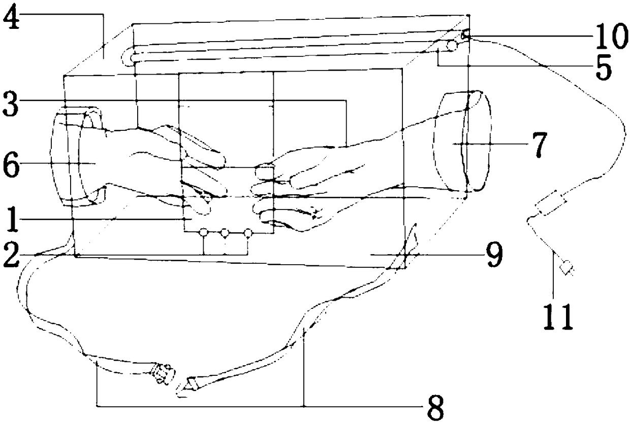 Light split-type peritoneal dialysis heat exchange heating system and method