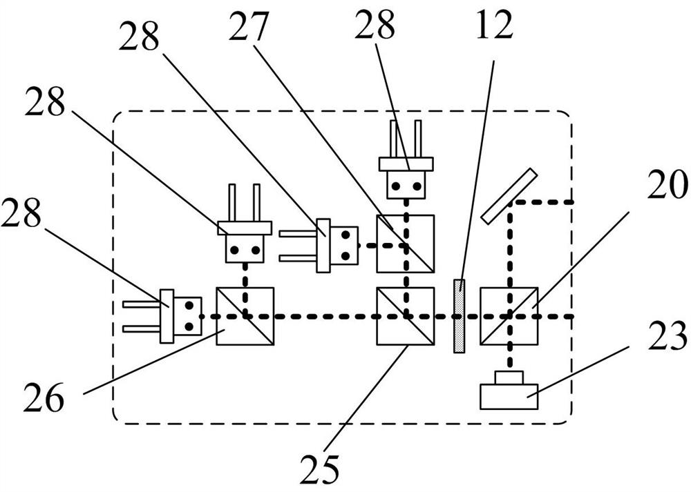 Displacement measuring device and method based on electromagnetic induction transparent atomic grating