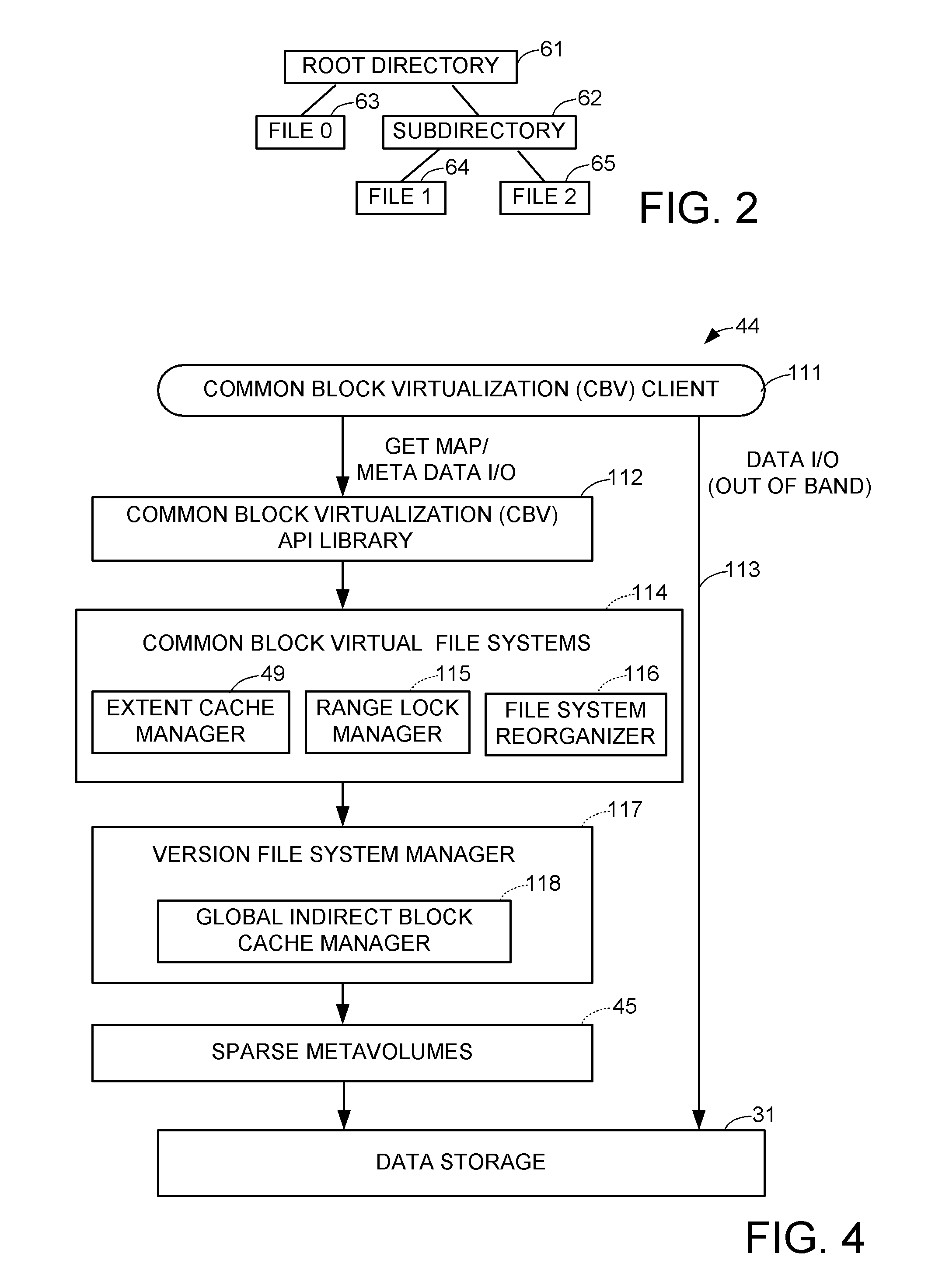 Extended file mapping cache for fast input-output