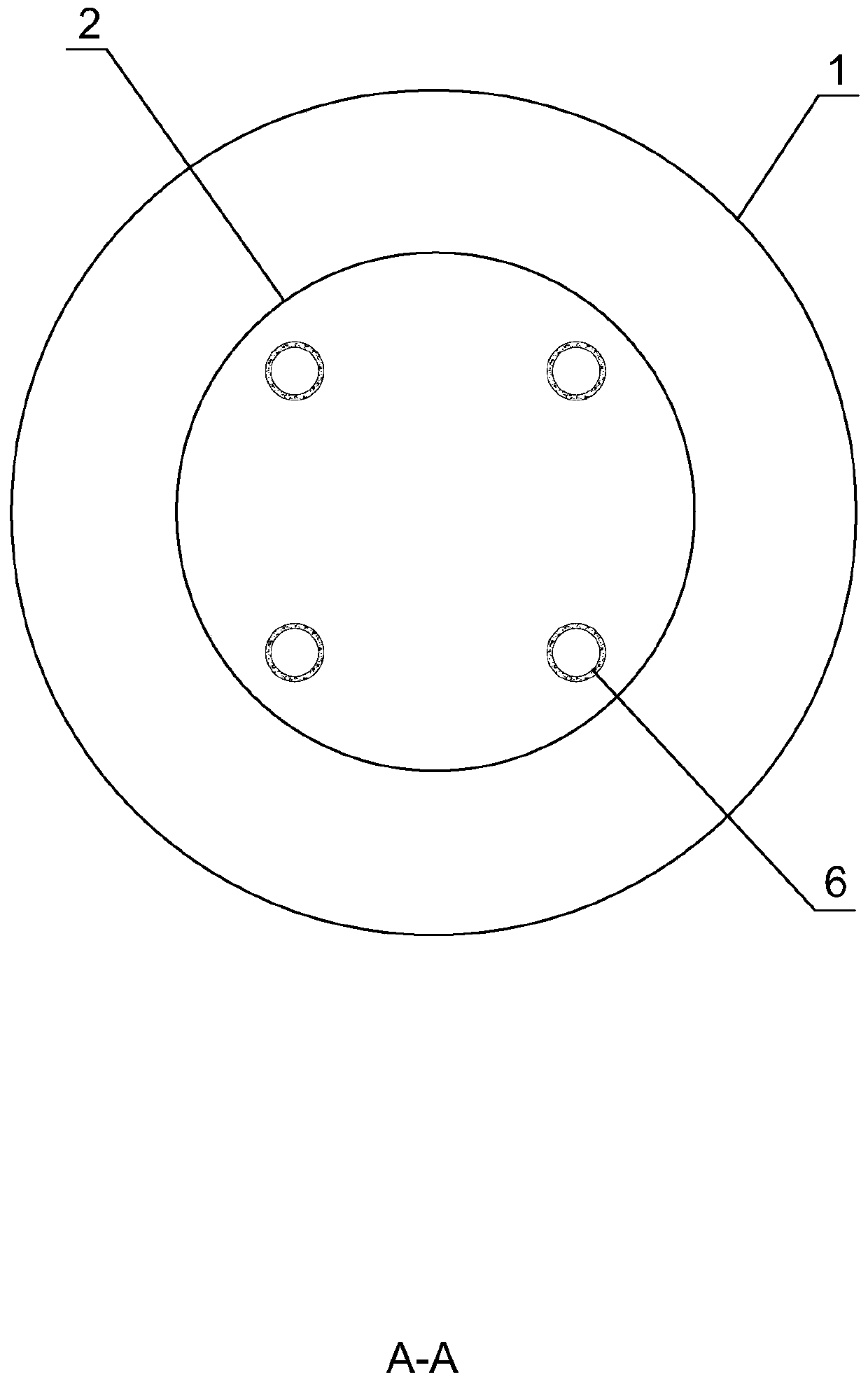 High-pressure rotary spraying anchor cable structure for building anti-floating and construction method thereof