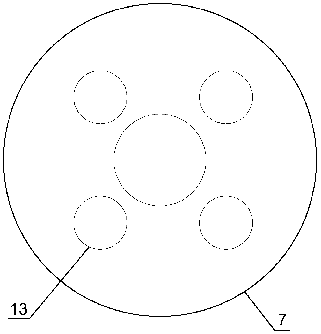 High-pressure rotary spraying anchor cable structure for building anti-floating and construction method thereof