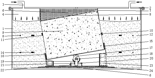 Oblique pile dynamic p-y curve measuring device and measuring method