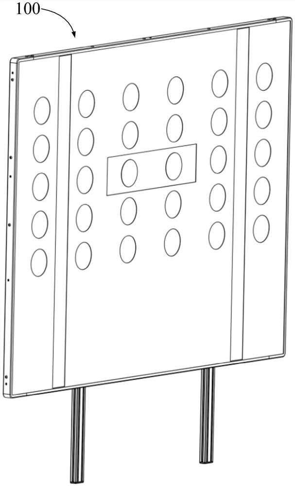 Pattern display equipment and calibration bracket