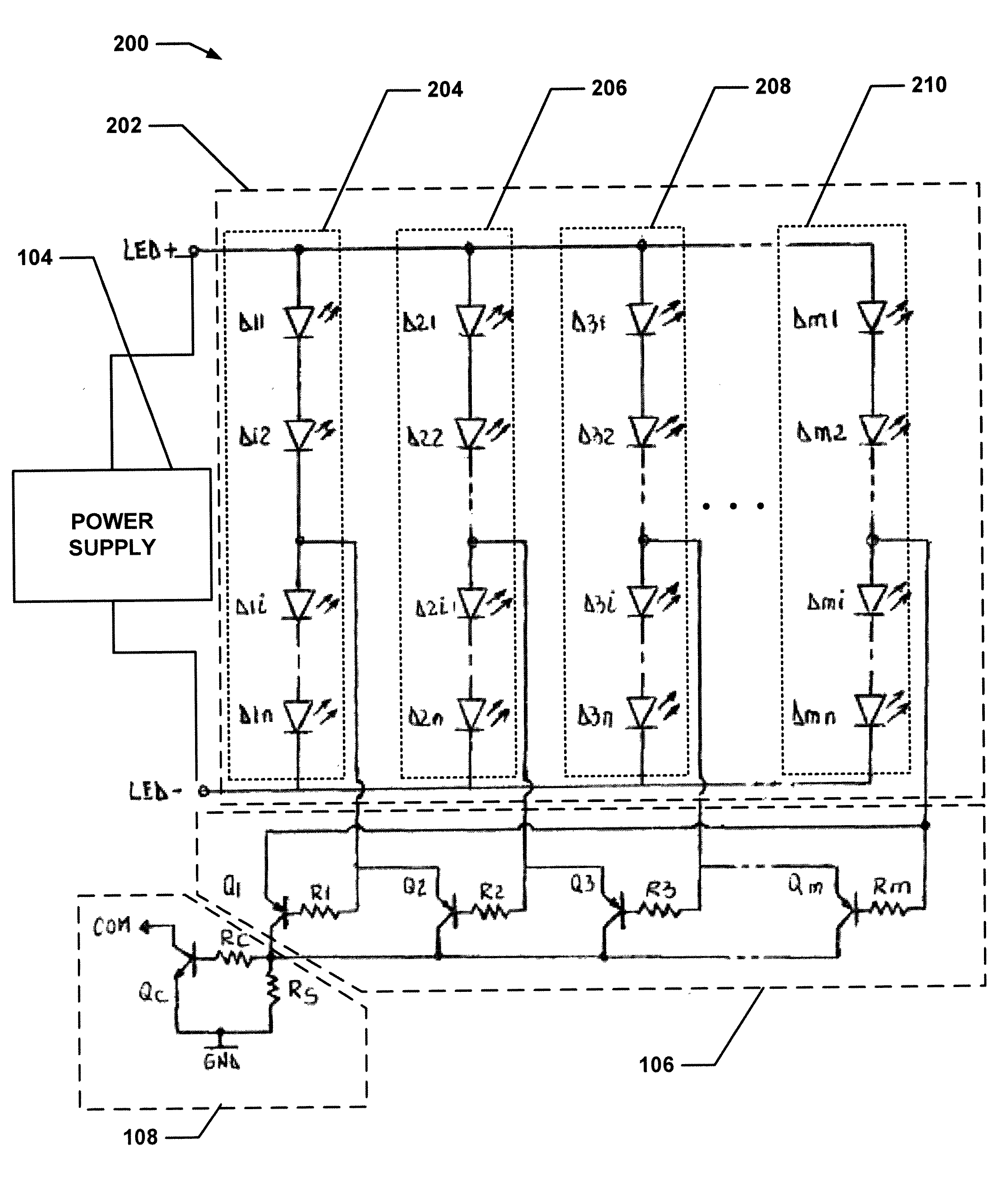 LED chain failure detection