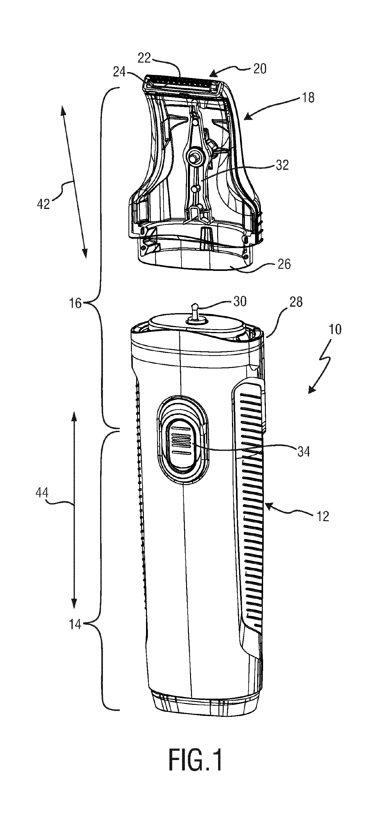 Coupling mechanism for a drive train of a hair cutting appliance