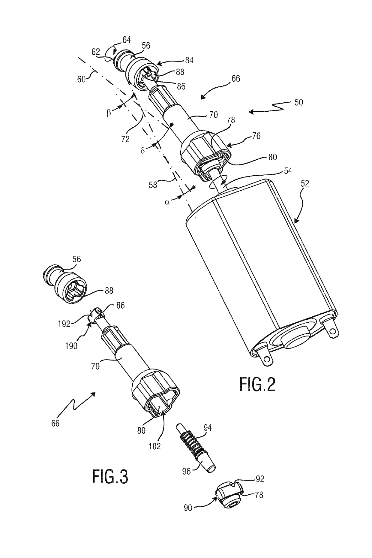 Coupling mechanism for a drive train of a hair cutting appliance