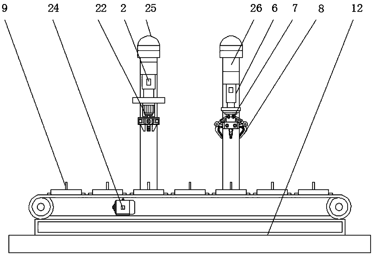 Vane wheel mounting device of water meter