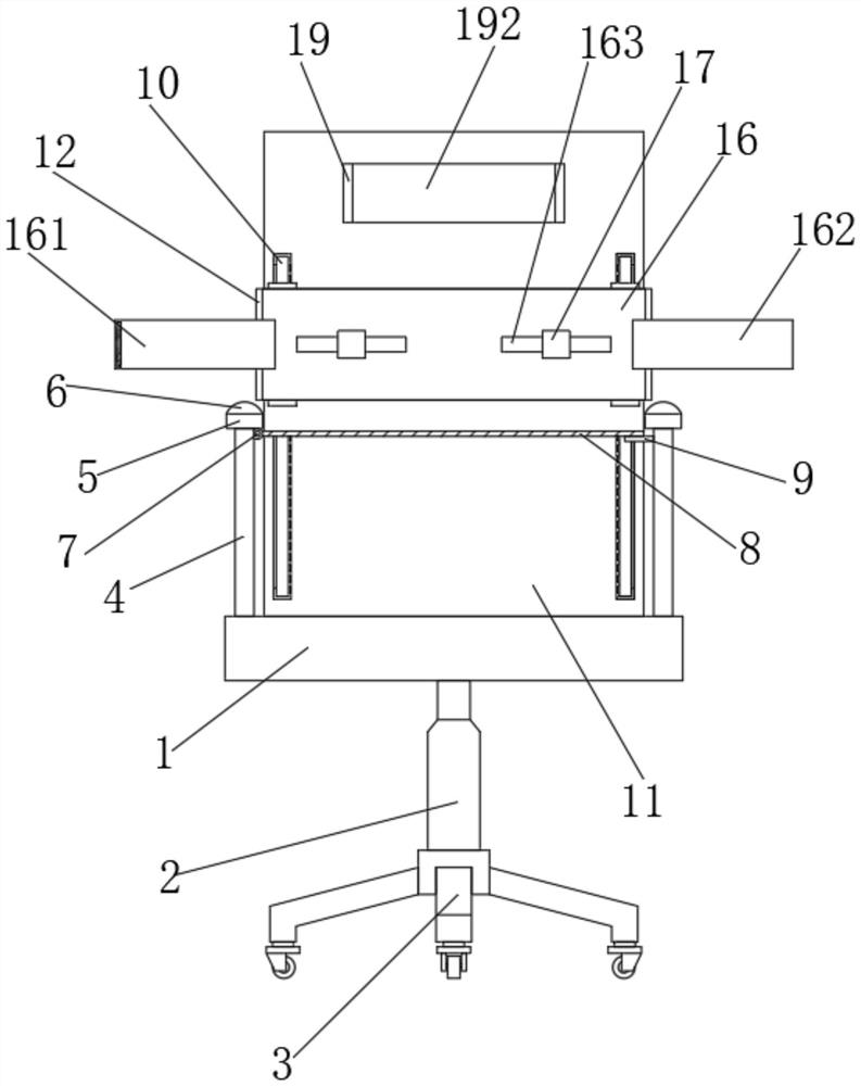 Clinical lumbar vertebra treatment device for pain department and using method thereof