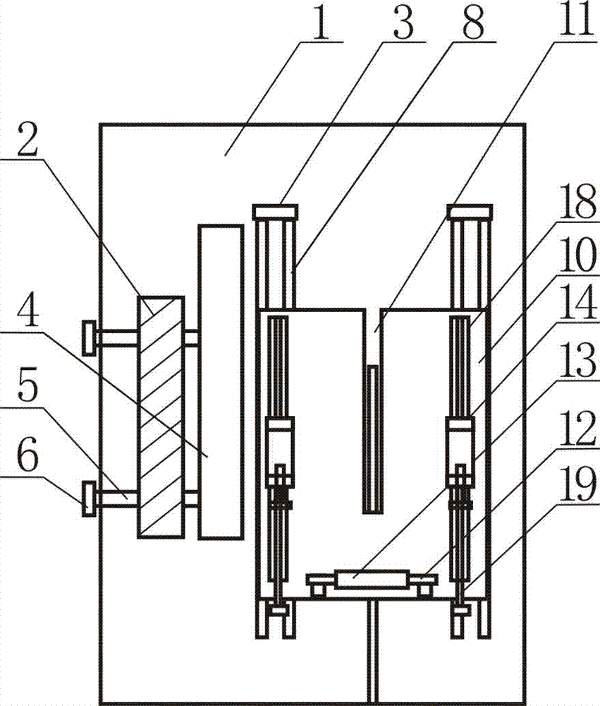 Saw blade leveling type clamping-installation bone sawing machine with sliding plate for feeding