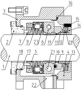 Cartridge mechanical seal without bushing and bearing