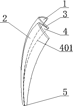 Bionic excavating spade