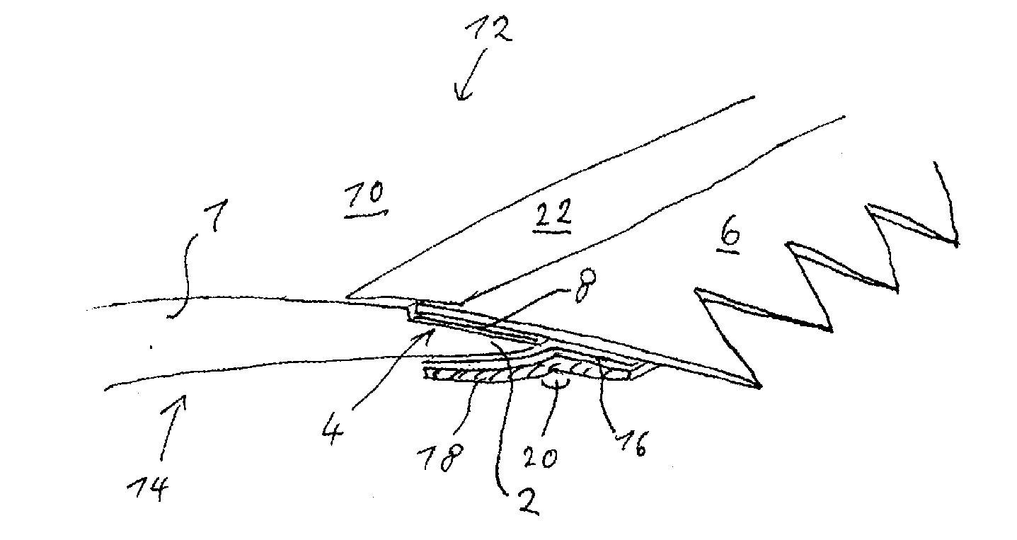 Method for attaching a toothed rear edge to a blade rear edge of a rotor blade