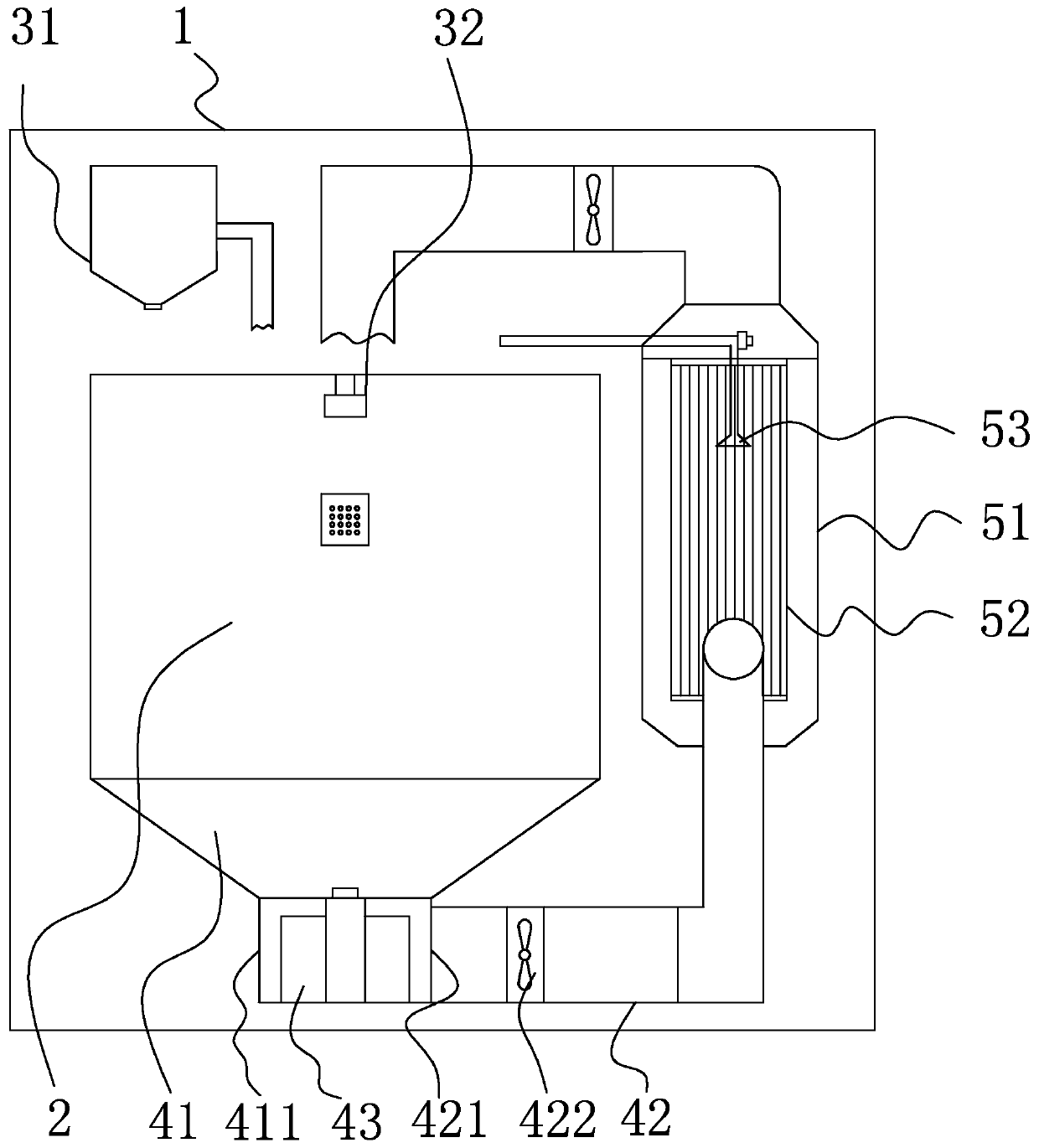 Graphene spraying device and spraying process thereof