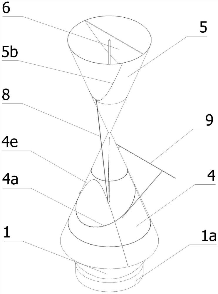 Dynamic demonstration teaching aid based on Dandelin model