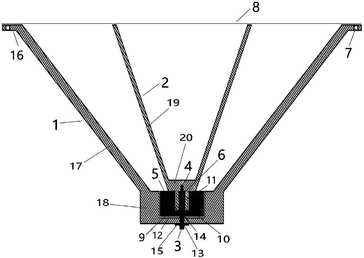 High-energy electron detecting device for long-gap pulse discharge process