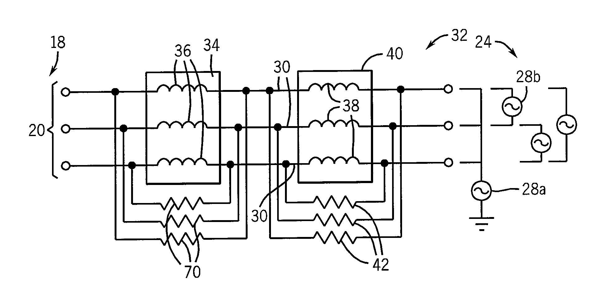 Method and apparatus for reducing differential mode and common mode reflections in motor drives